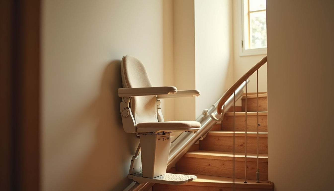 Différents types de monte-escaliers adaptés à une maison avec escalier droit, tournant ou en colimaçon à Doncourt-lès-Conflans