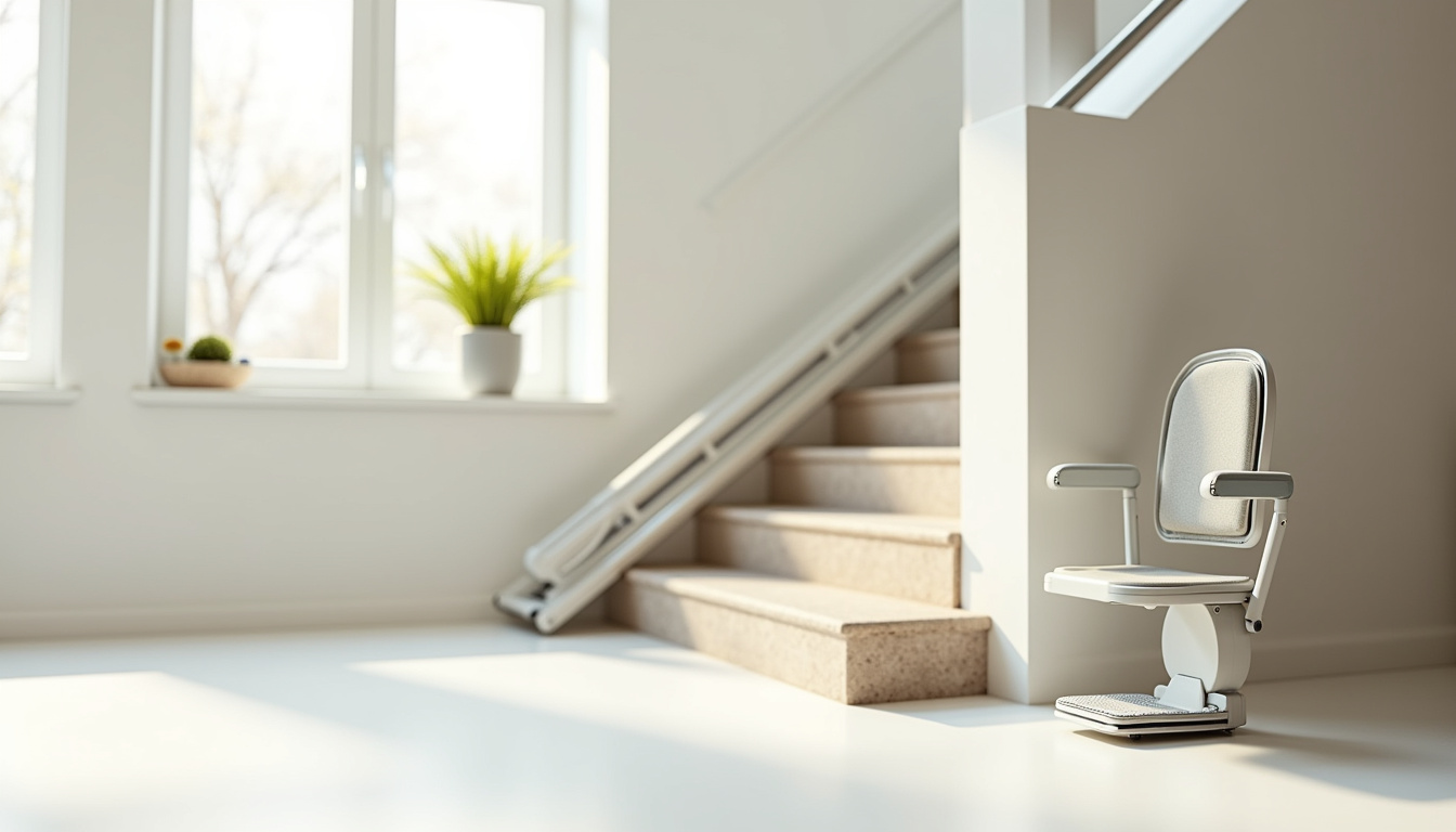 Différents types de monte-escaliers installés à Eyguières: droit, courbe et extérieur