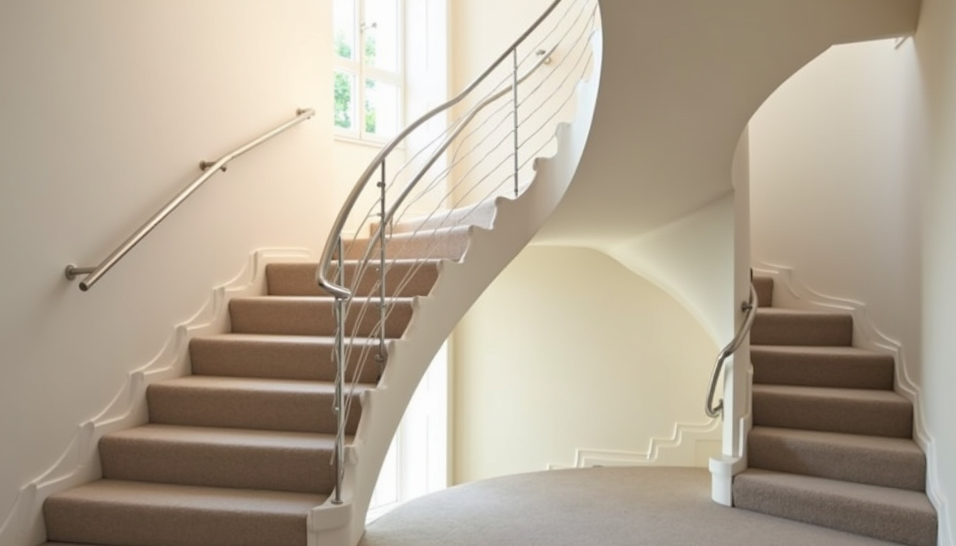 Différents types de monte-escaliers installés à Poussan: modèle droit et tournant