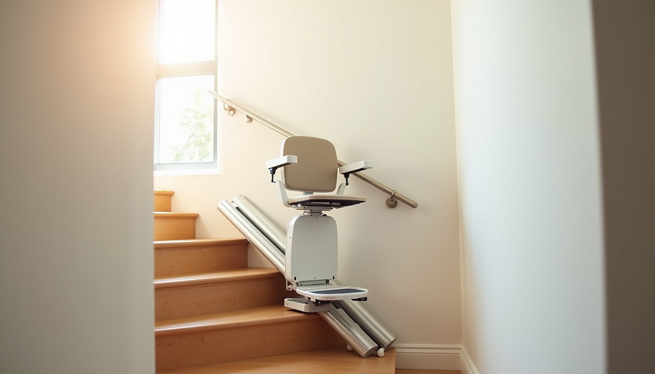 Différents types de monte-escaliers installés dans des configurations d