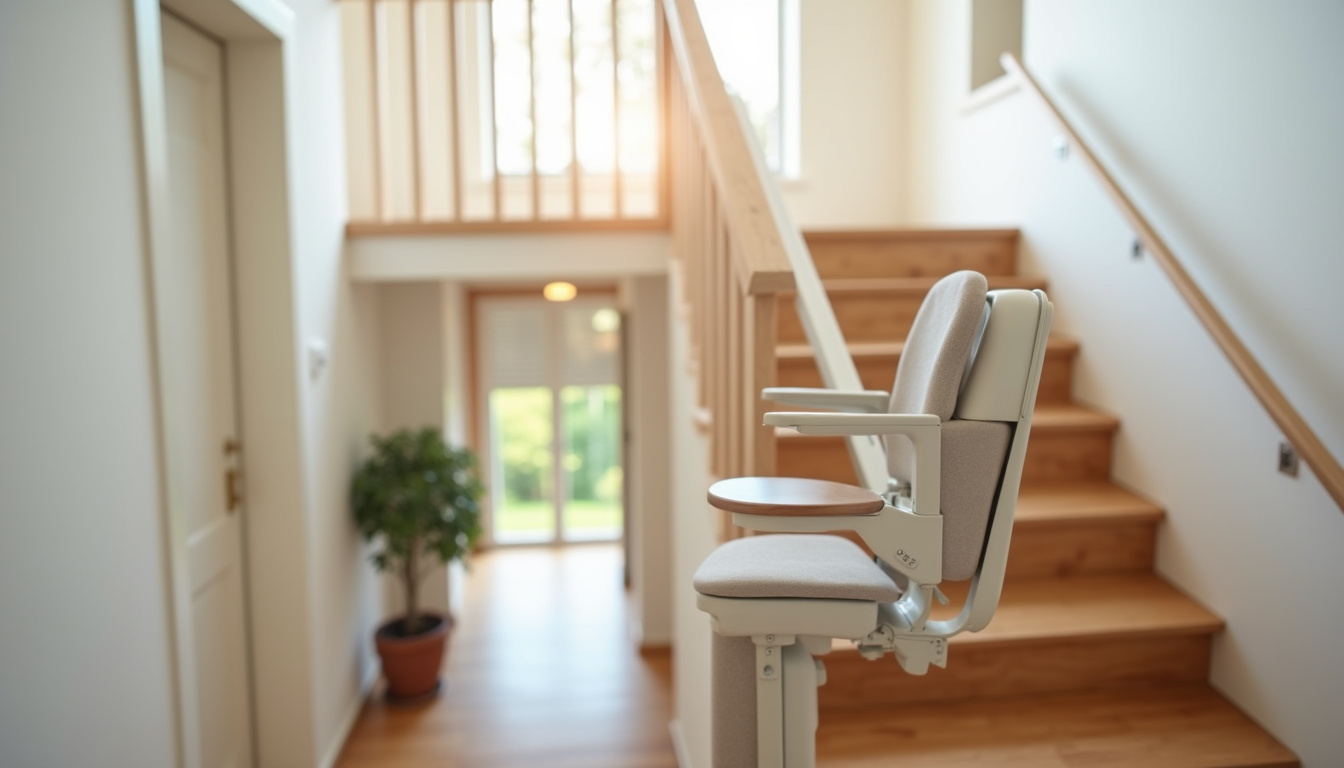 Différents types de monte-escaliers installés dans des habitations à Maidières
