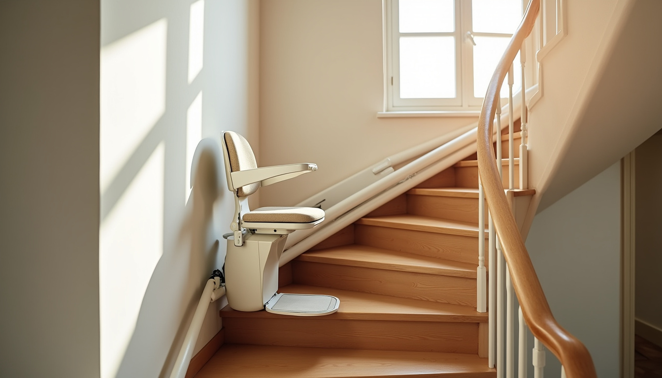 Différents types de monte-escaliers installés dans des maisons à Lozanne