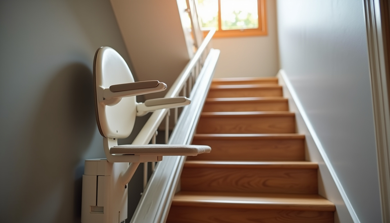 Différents types de monte-escaliers installés dans des maisons à Urmatt