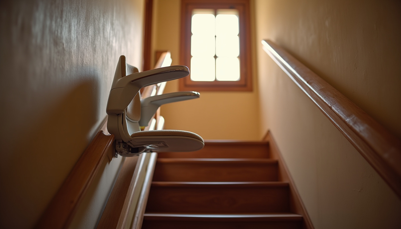 Différents types de monte-escaliers installés dans une maison traditionnelle d