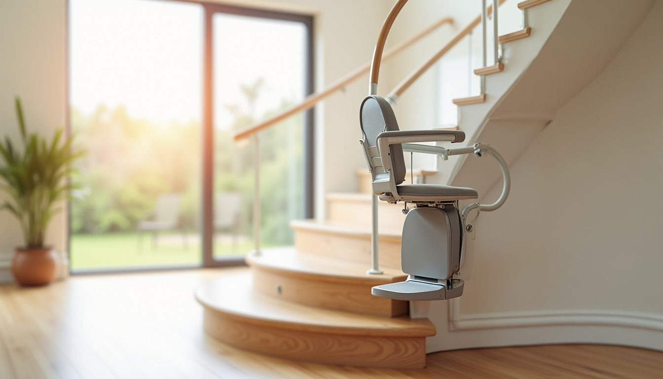 Différents types de monte-escaliers installés sur diverses configurations d