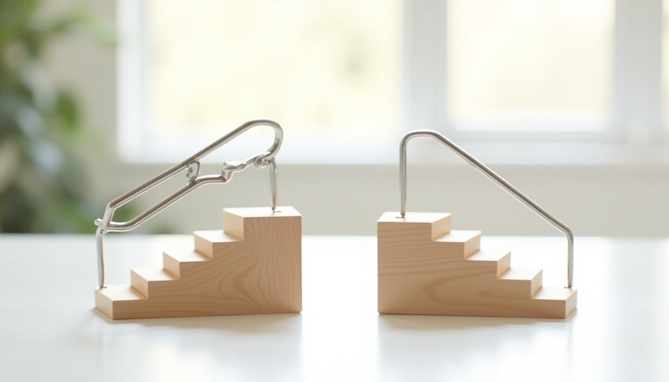 Différents types de rails pour monte-escalier droit et tournant à Pontarlier