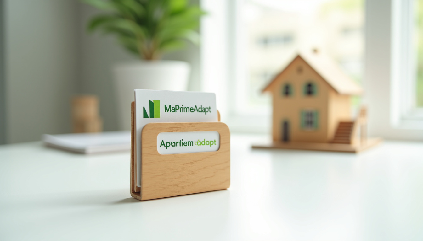 Dossier administratif avec logo MaPrimeAdapt