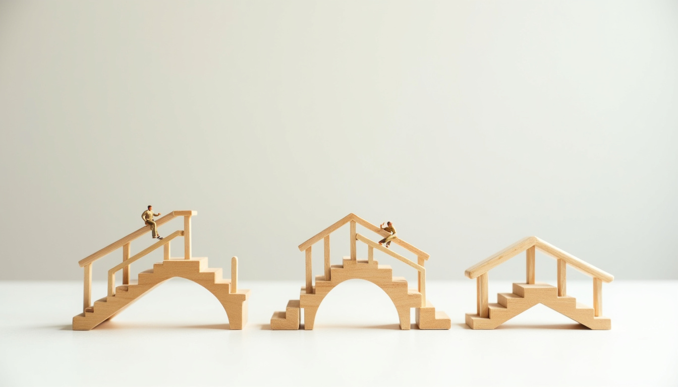 Illustration des différents types de monte-escaliers: droit, tournant, extérieur et debout