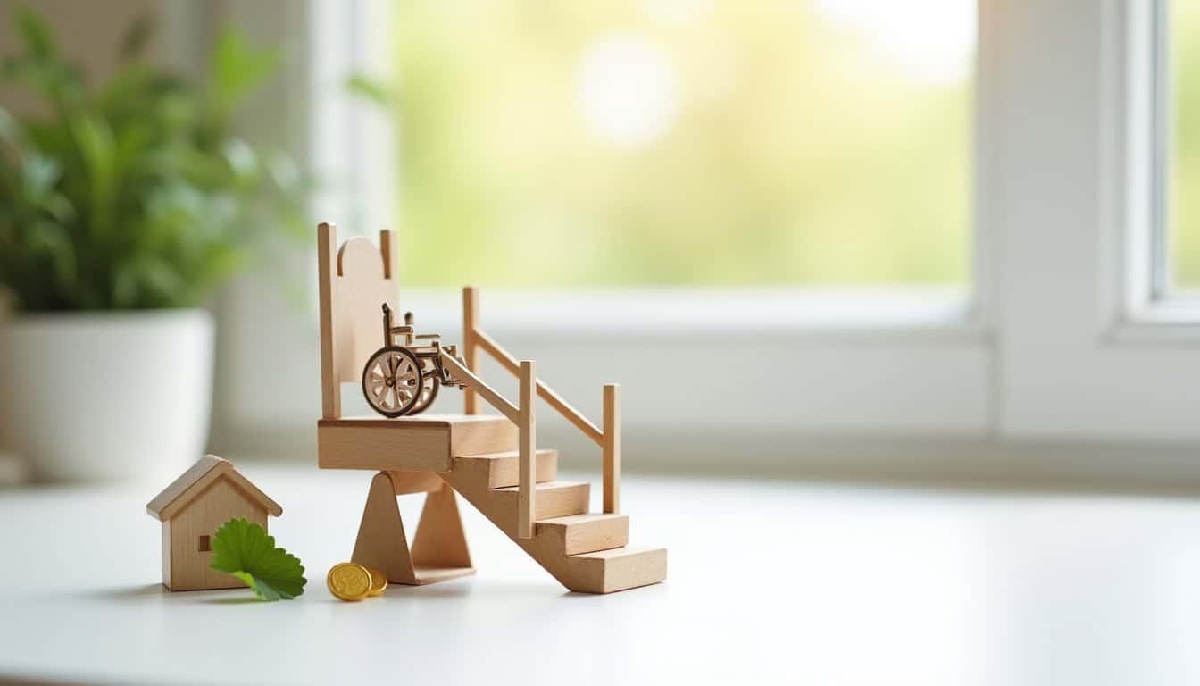 Infographie des aides financières pour un monte-escalier à Plouguenast-Langast