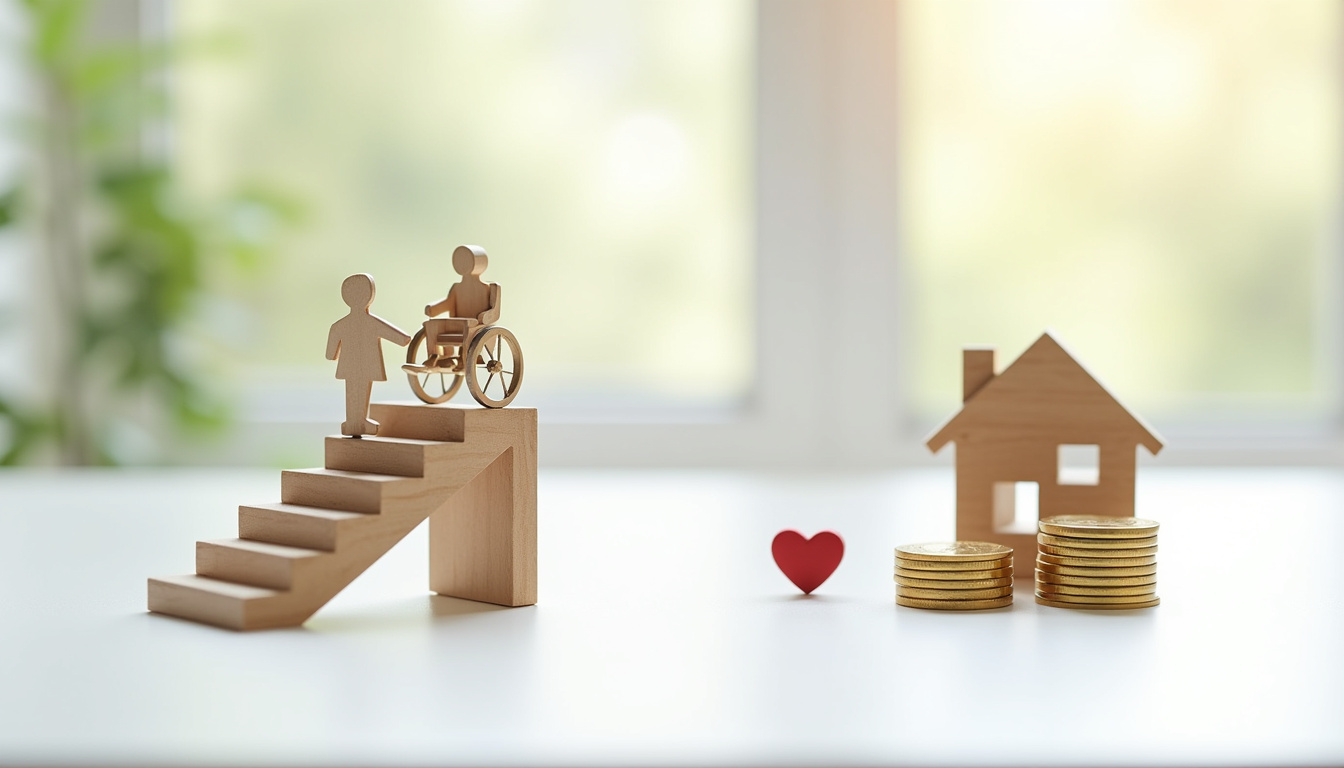 Infographie illustrant les aides financières disponibles pour un monte-escalier à Lombron