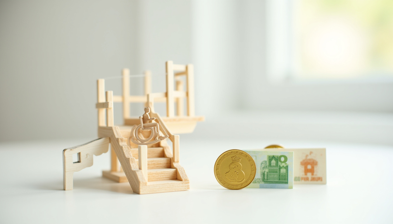 Infographie illustrant les aides financières disponibles pour un monte-escalier à Payrin-Augmontel
