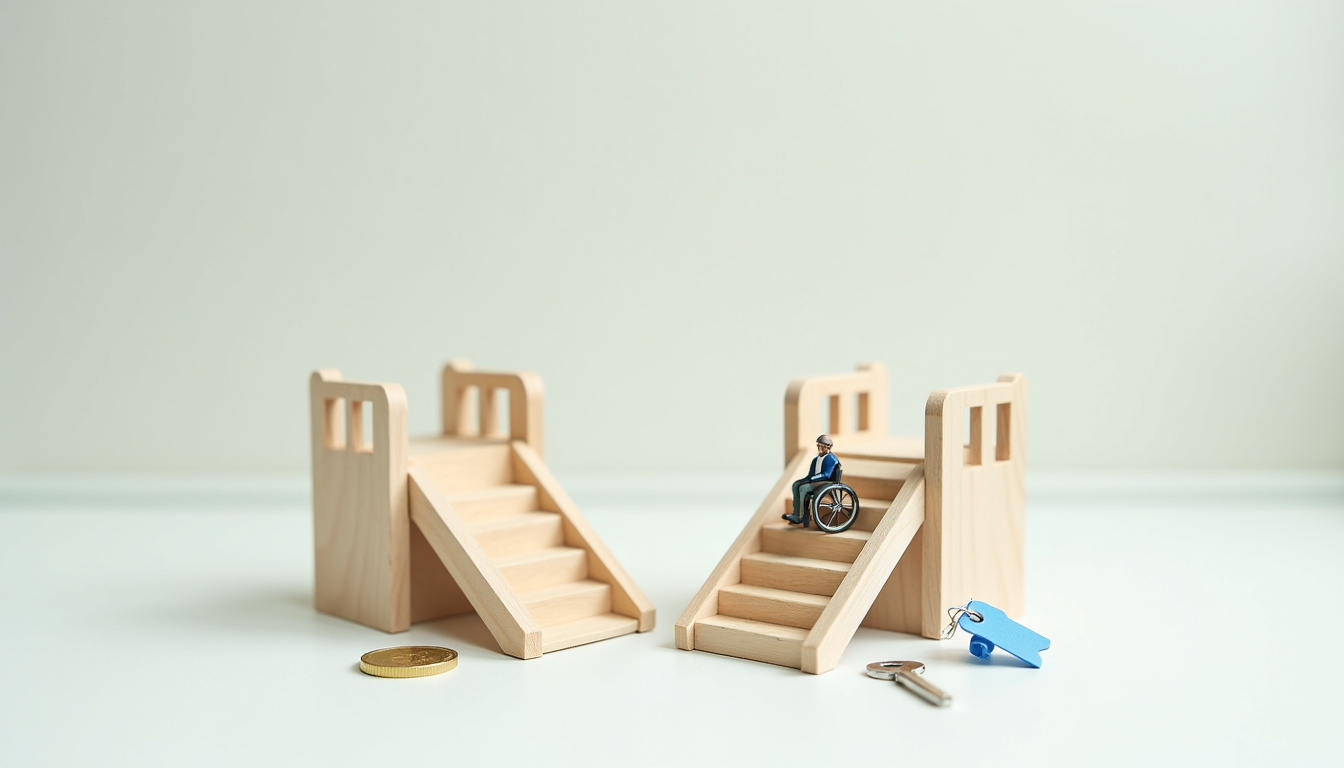 Infographie illustrant les aides financières pour un monte-escalier