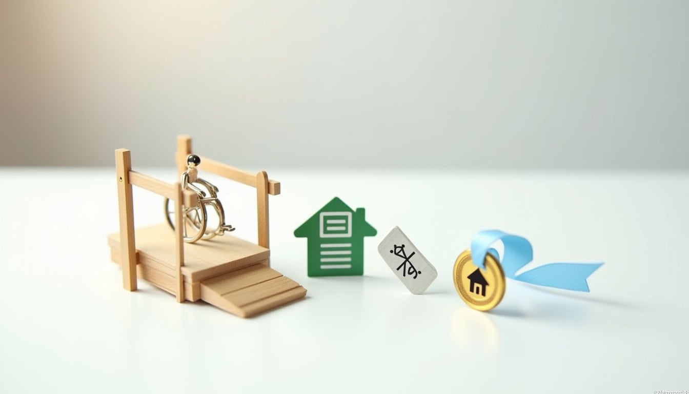 Infographie sur les aides financières pour un monte-escalier à Saint-Sixt: MaPrimeAdapt’, crédit d’impôt, TVA réduite