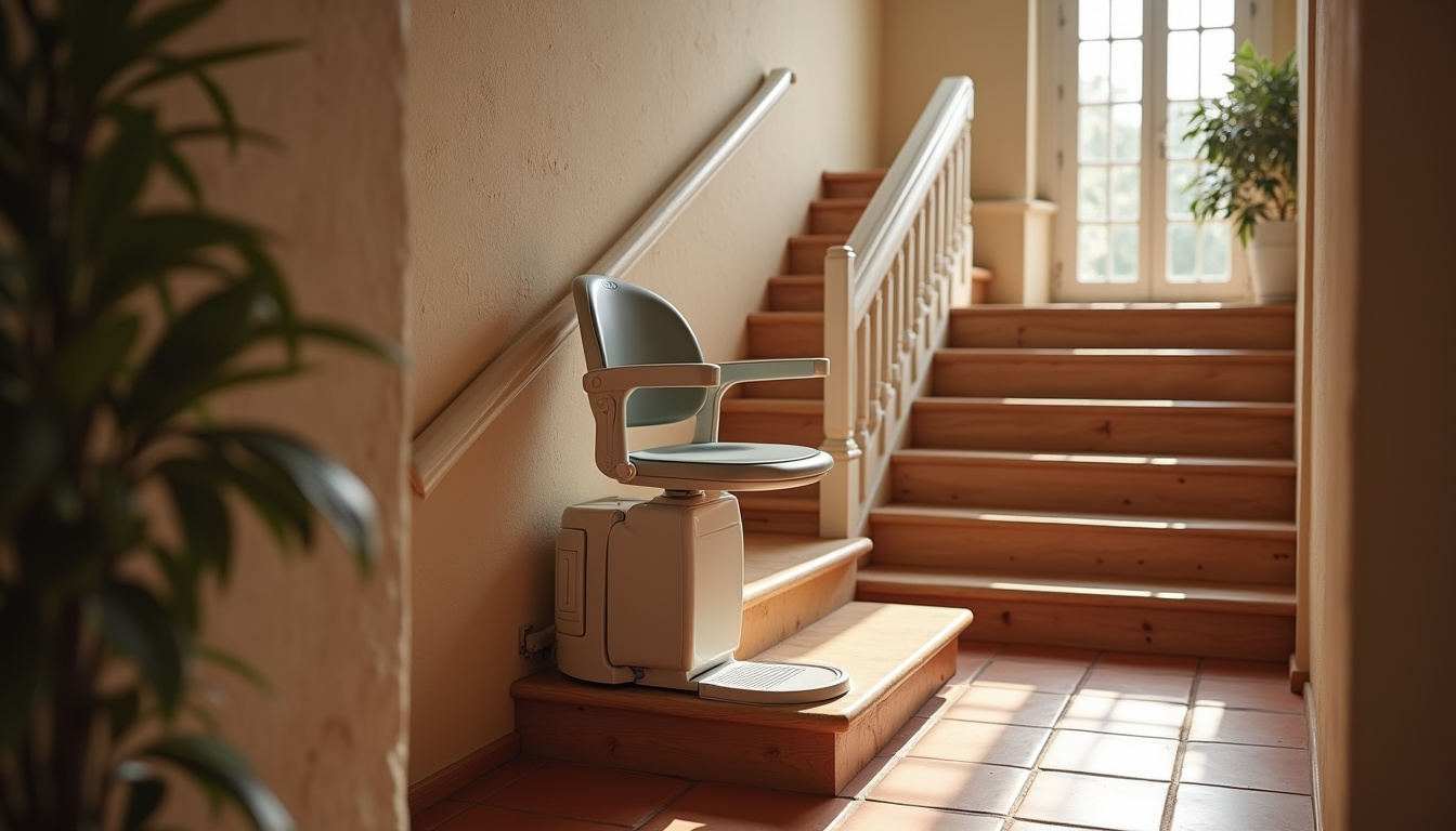 Installation d’un monte-escalier dans une maison traditionnelle à Richelieu