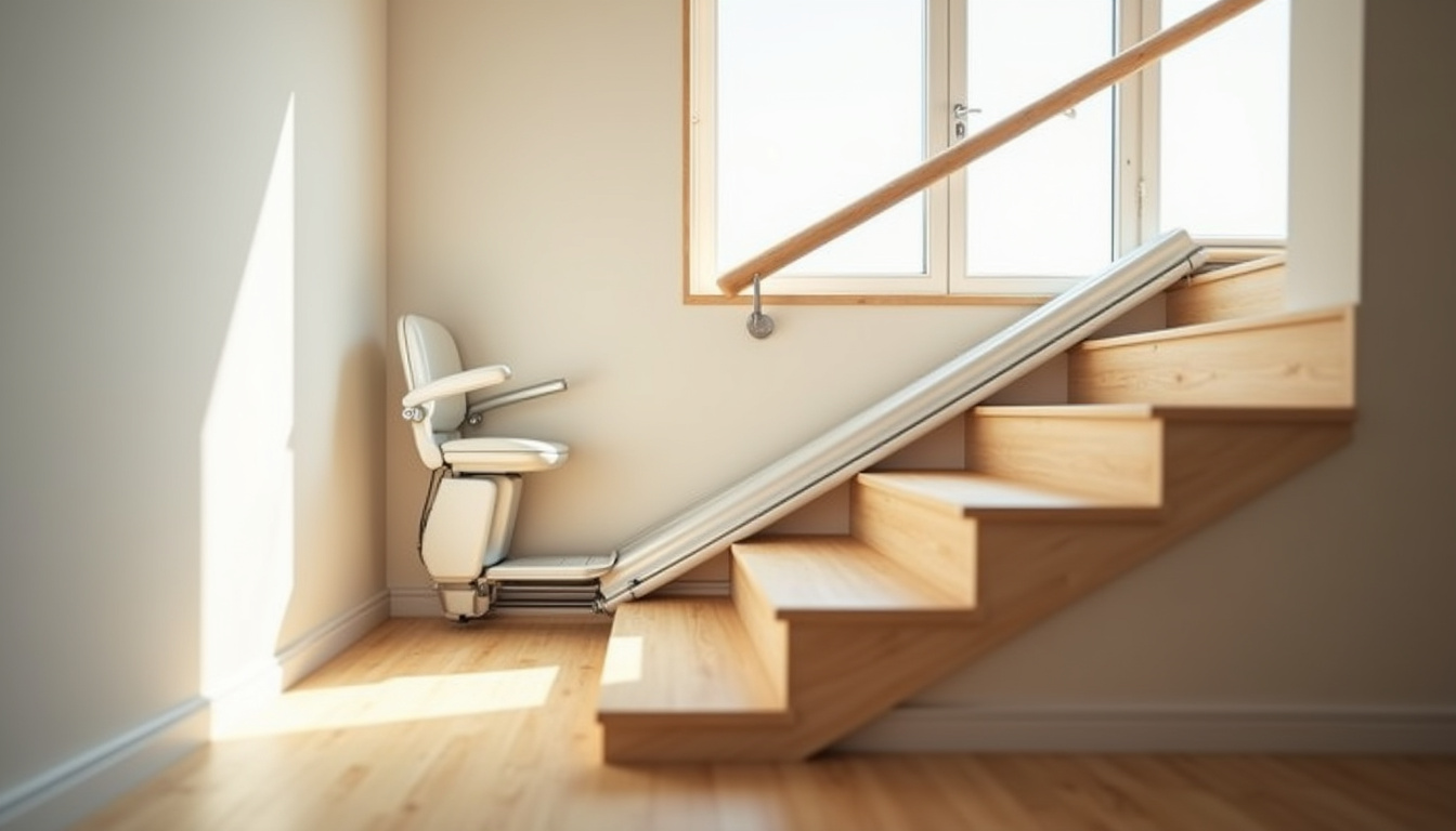 Installation d’un monte-escalier intérieur dans une habitation à Châtillon