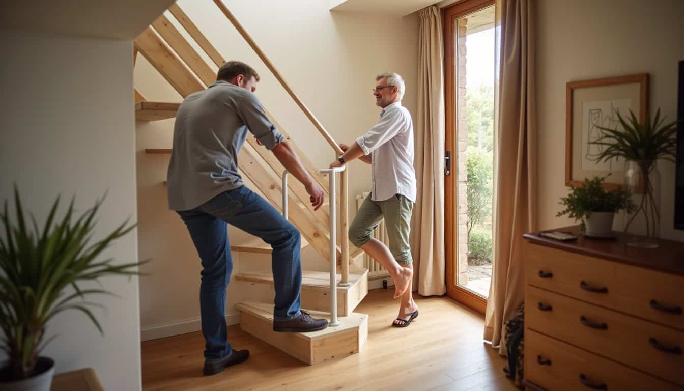 Installation d’un monte-escalier intérieur dans une maison à Ivry-sur-Seine