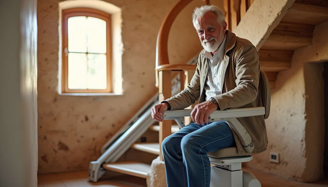 Installation d’un monte-escalier intérieur dans une maison à Portel-des-Corbières