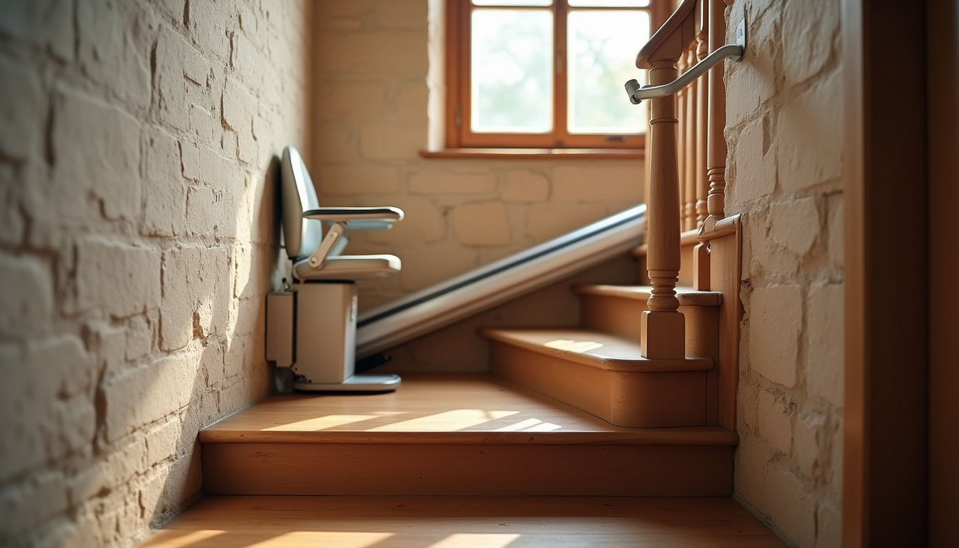 Installation d’un monte-escalier intérieur dans une maison ancienne
