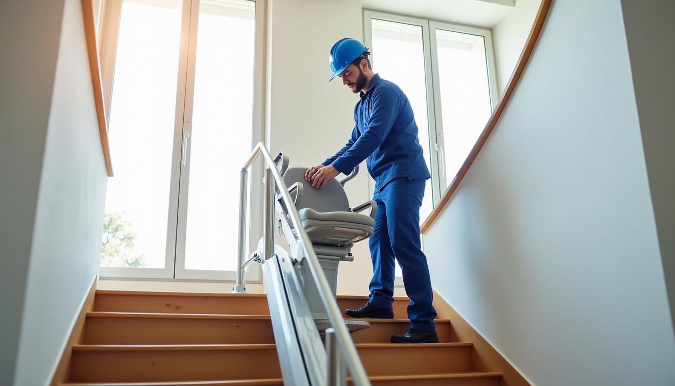 Installation d’un monte-escalier par un technicien qualifié à Sèvres-Anxaumont