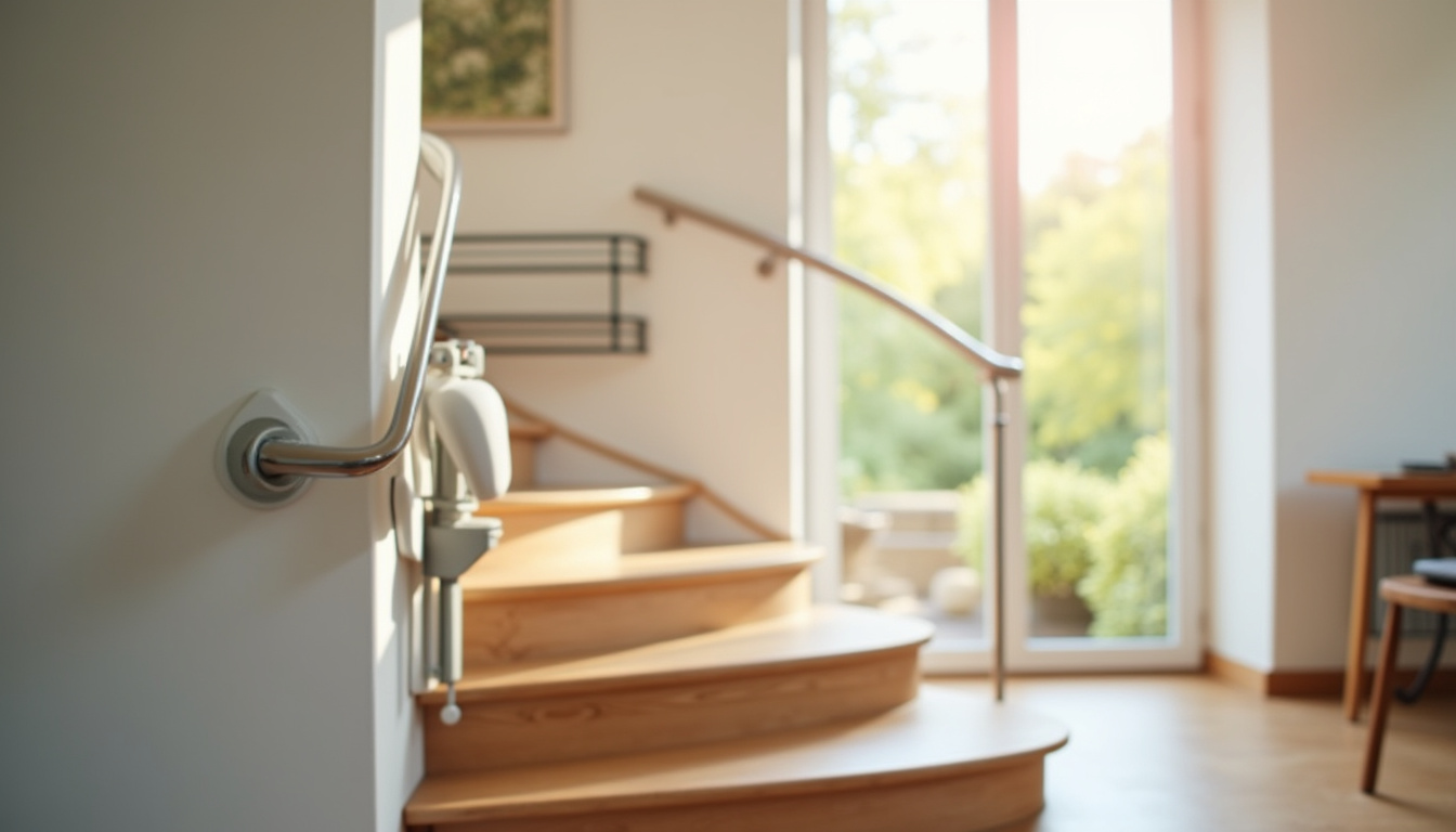 Installation d’un monte-escalier sur un escalier intérieur à Butry-sur-Oise