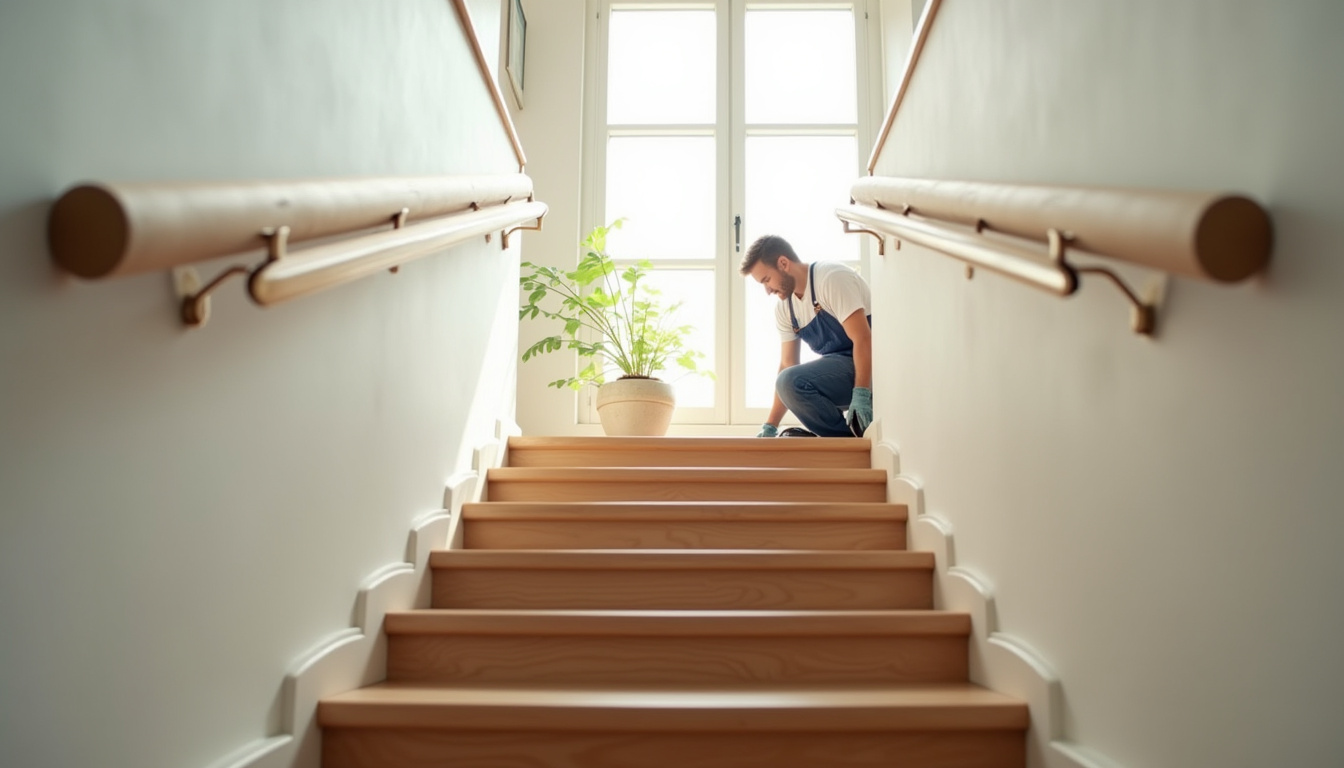 Installation d’un monte-escalier sur un escalier intérieur à Pompignan