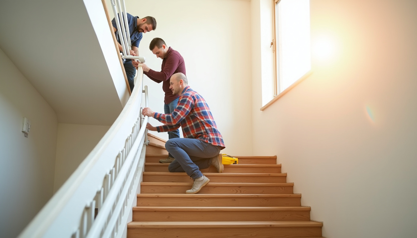 Installation d’un monte-escalier tournant dans une maison à Mirepoix-sur-Tarn