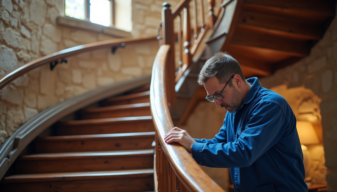 Installation d’un monte-escalier tournant dans une maison ancienne à Fontenay-sous-Bois