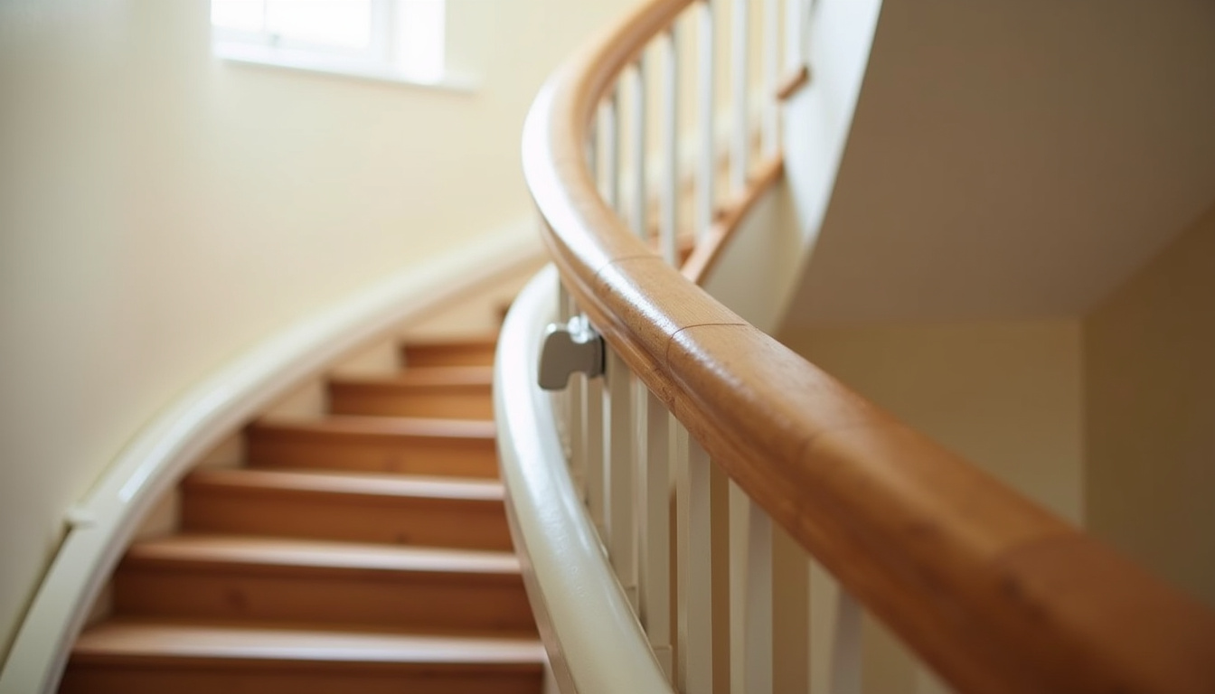 Montage d’un monte-escalier sur un escalier droit et tournant à Taillecourt