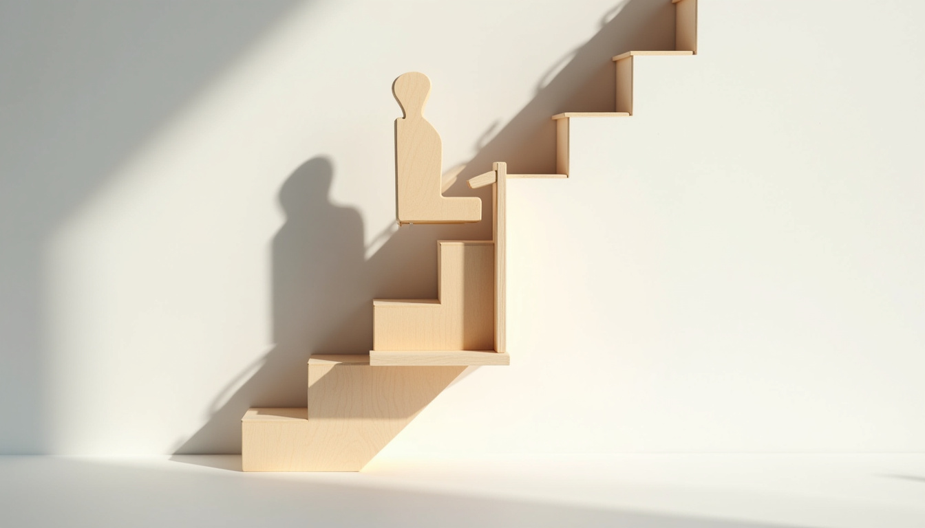 Monte-escalier debout en cours d
