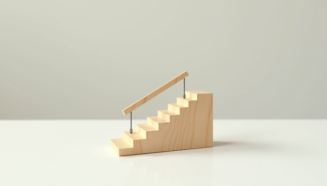 Monte-escalier en cours d