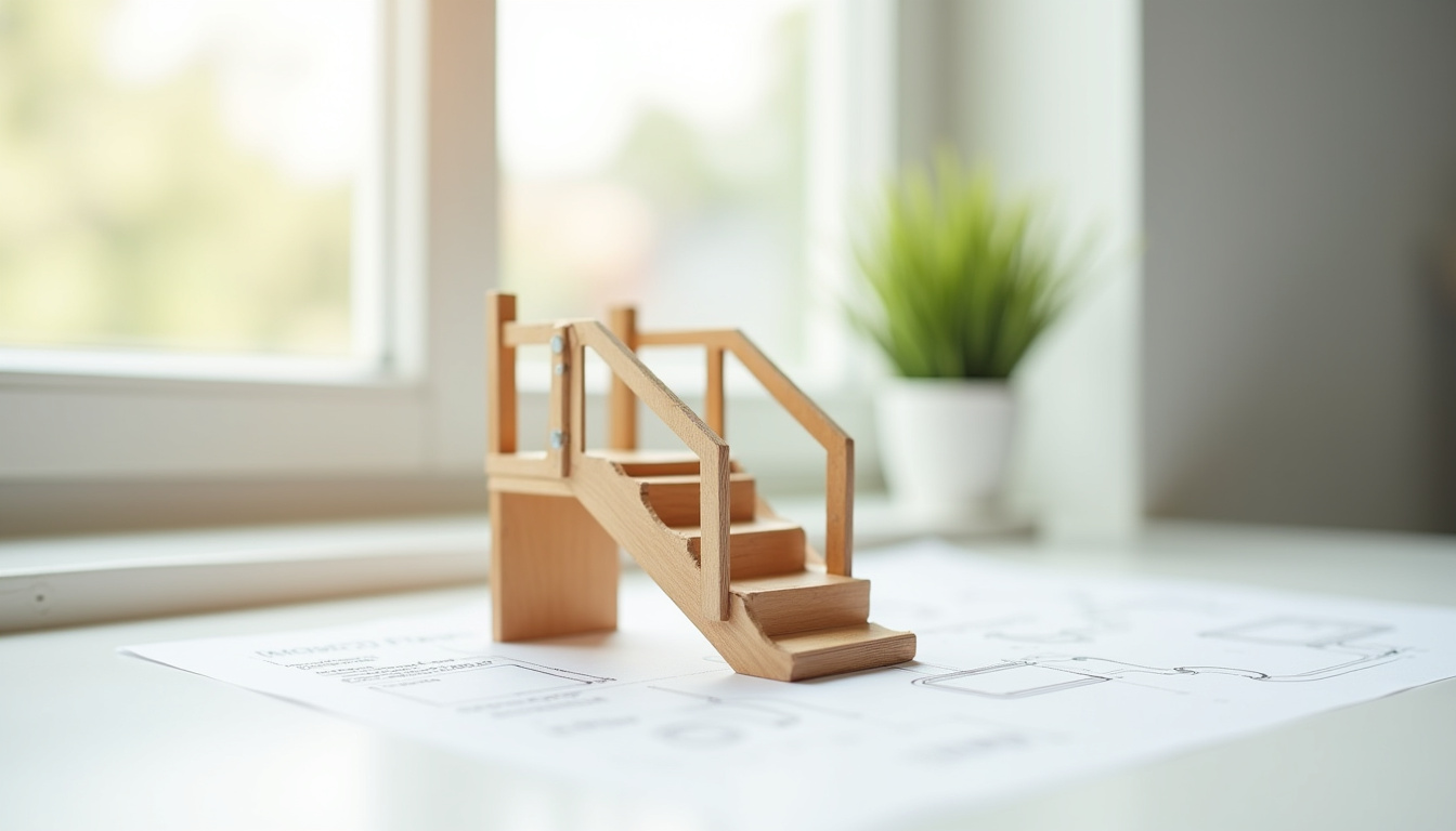 Monte-escalier en cours d
