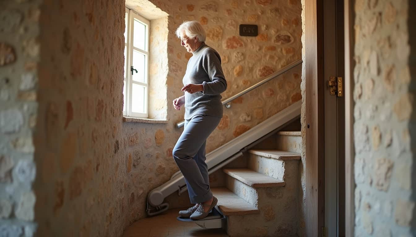 Installer un monte-escalier à Gondrin en 2026 : confort et sérénité retrouvés