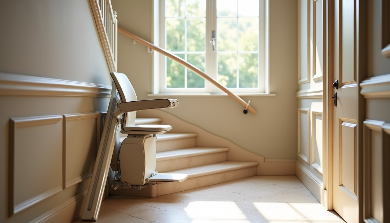 Monte-escalier installé dans un immeuble en copropriété à L’Union