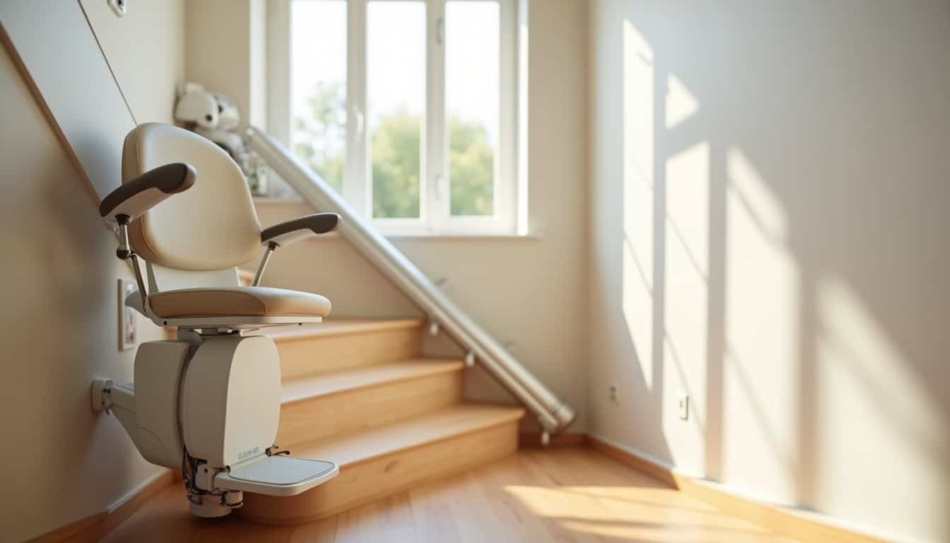 Monte-escalier installé dans une maison à Saint-Hilaire-Saint-Mesmin
