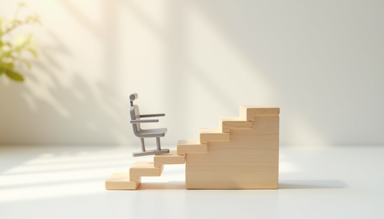 Monte-escalier intérieur en cours d