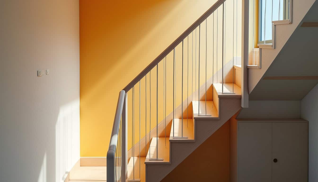 Monte-escalier intérieur en cours d