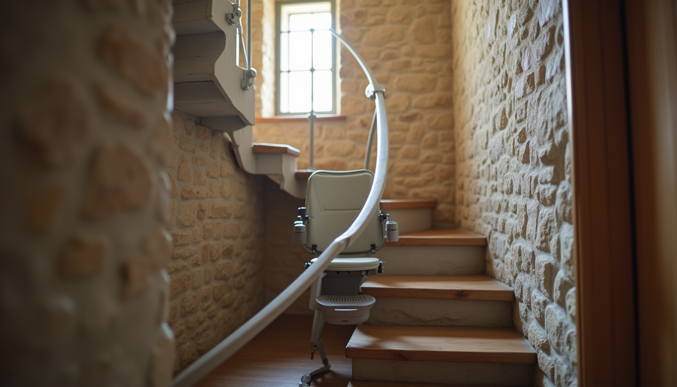 Installer un monte-escalier à Naintré en 2026 : confort et sécurité sans travaux