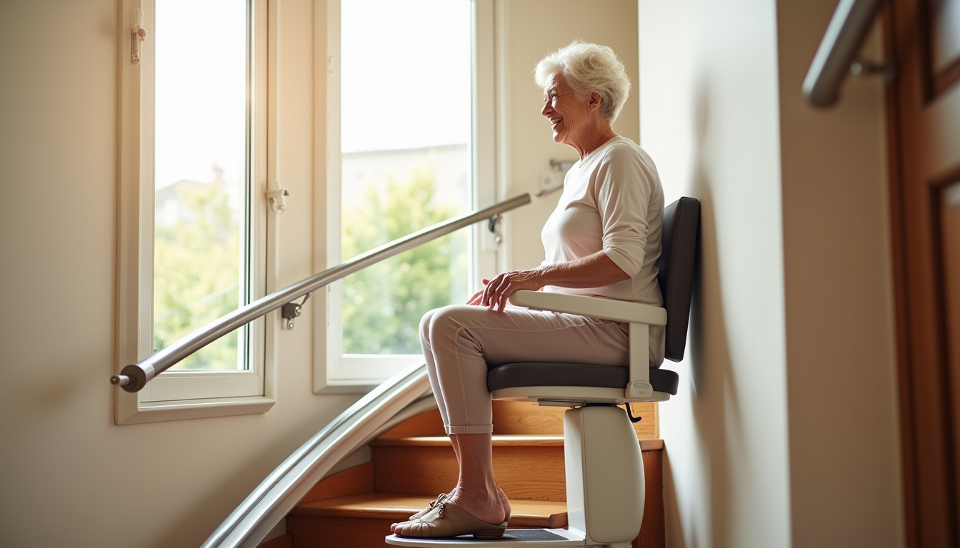 Résidence à Violès équipée d’un monte-escalier tournant