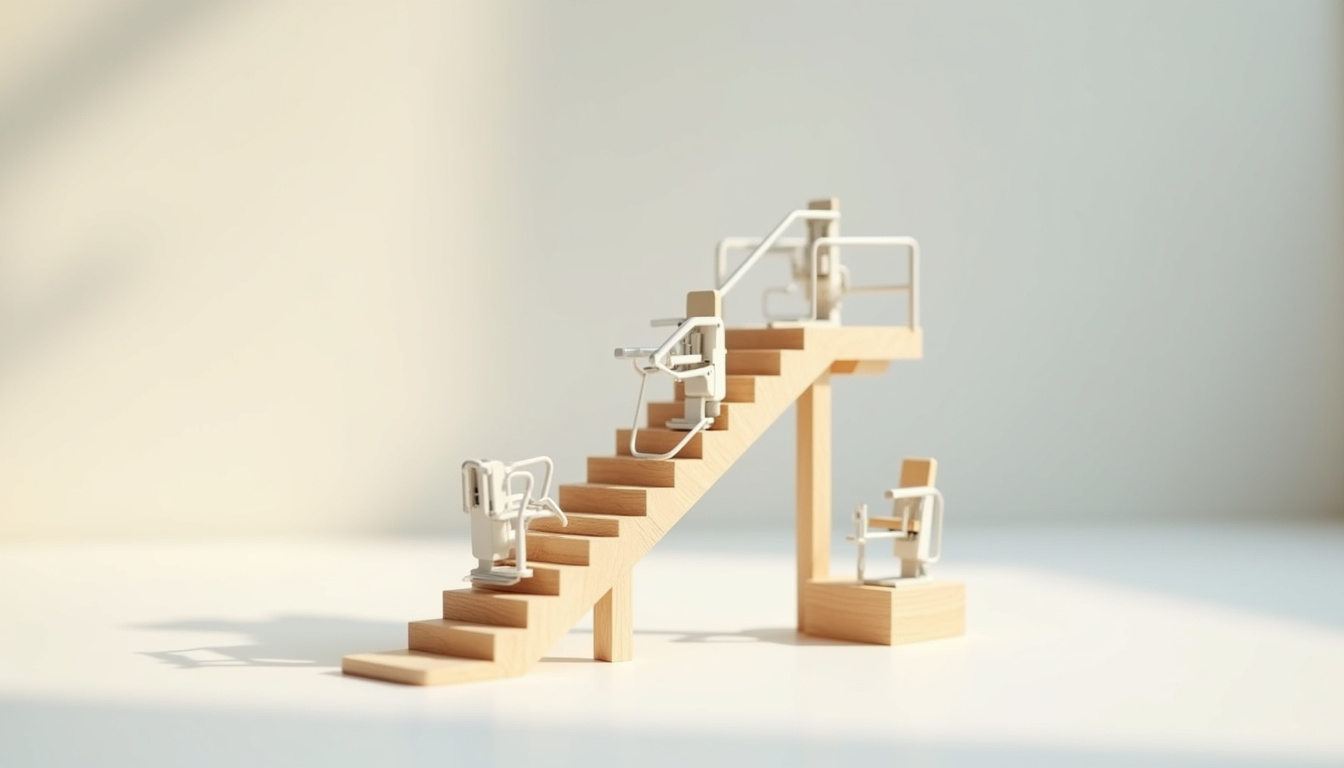 Tableau comparatif des différents types de monte-escaliers installés à Bourbon-l’Archambault