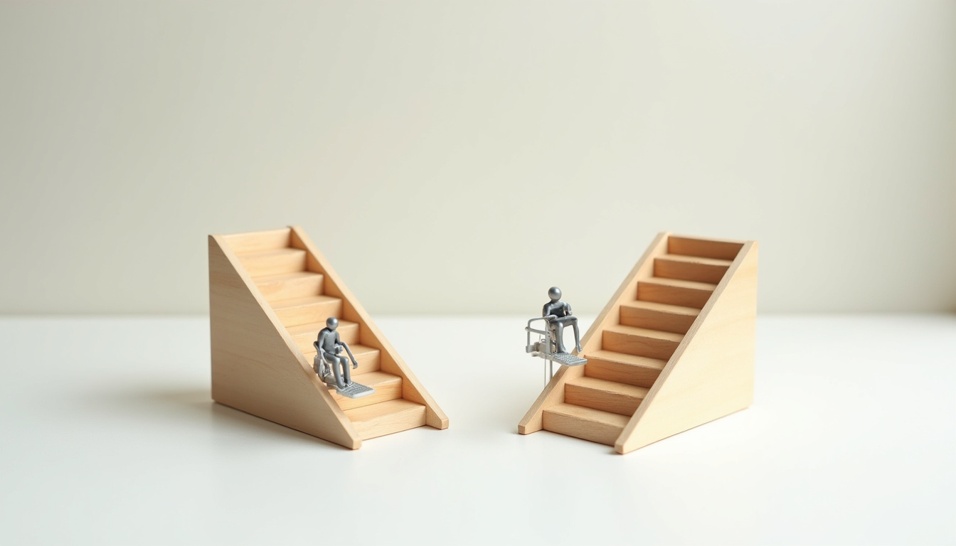 Tableau comparatif des prix des différents types de monte-escaliers