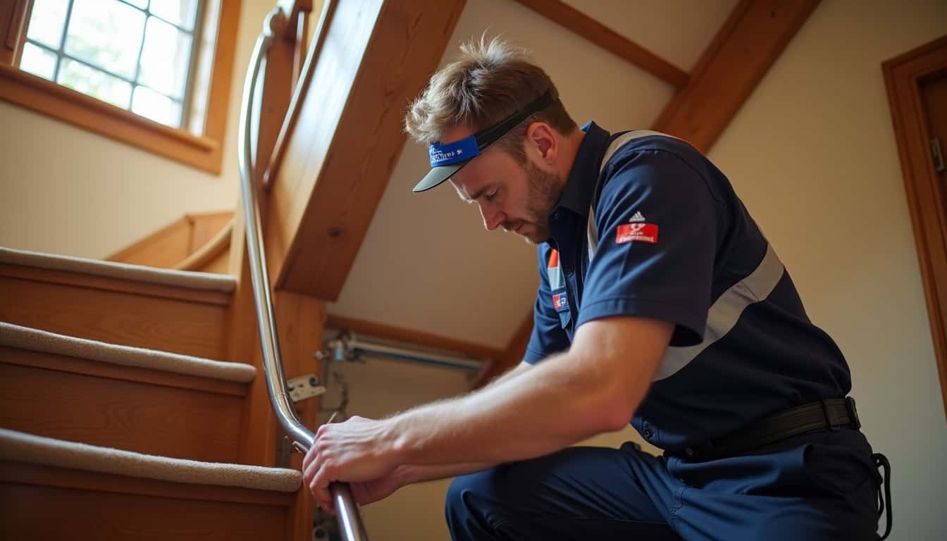 Technicien certifié en train d