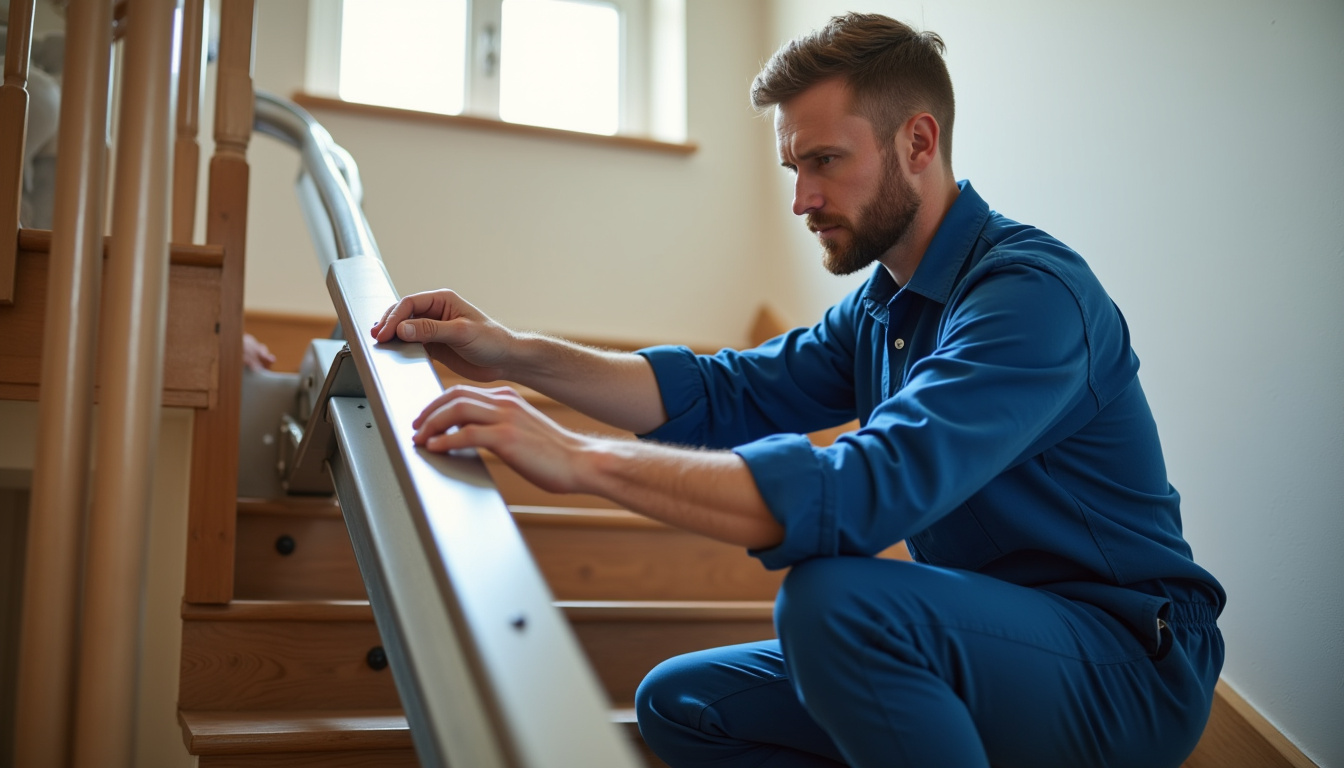 Technicien effectuant la maintenance d