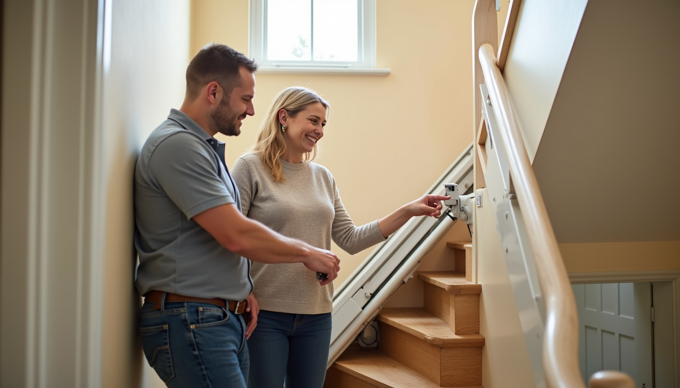 Technicien en consultation avec un client pour l