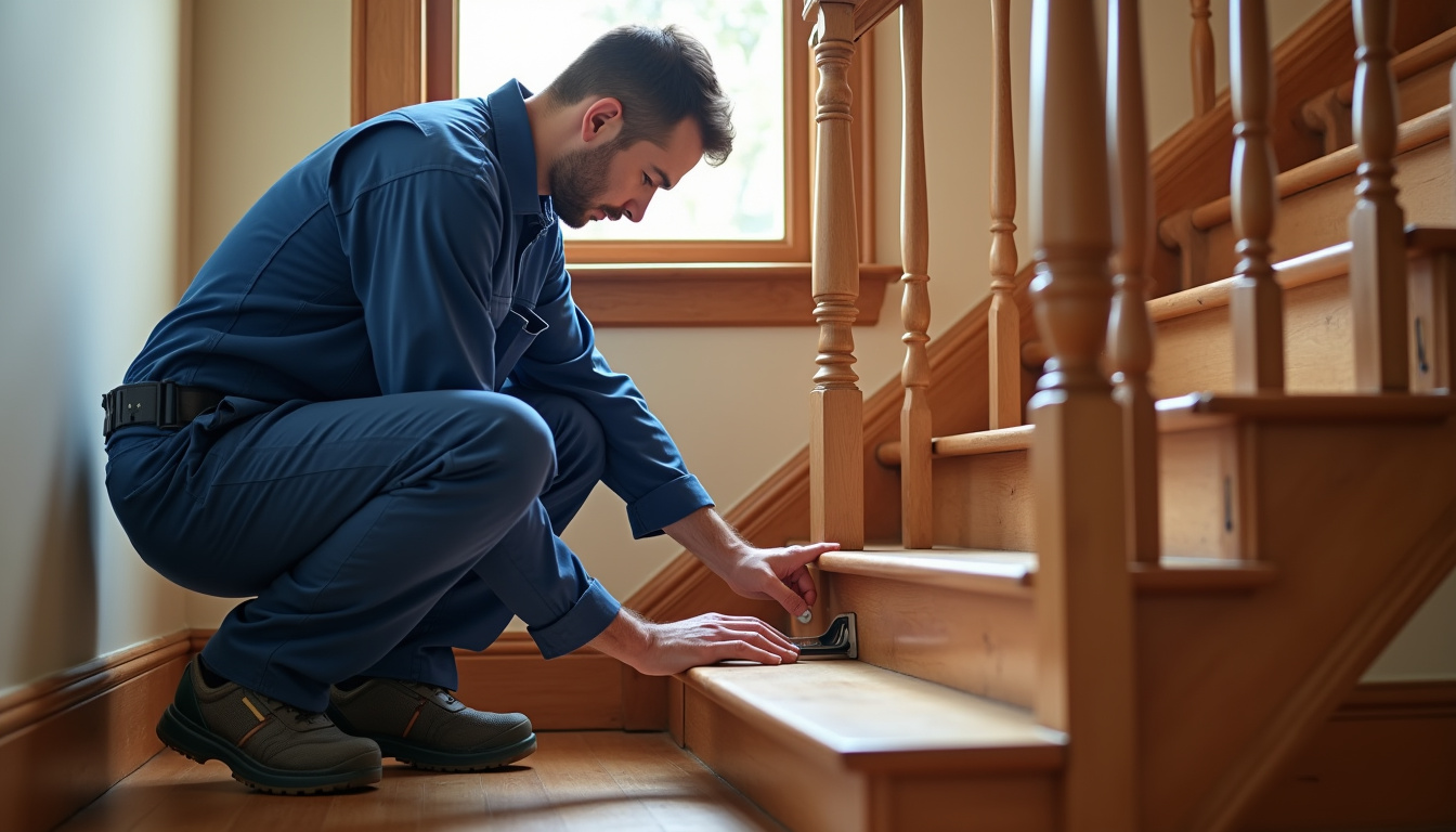 Technicien en train de prendre les mesures d
