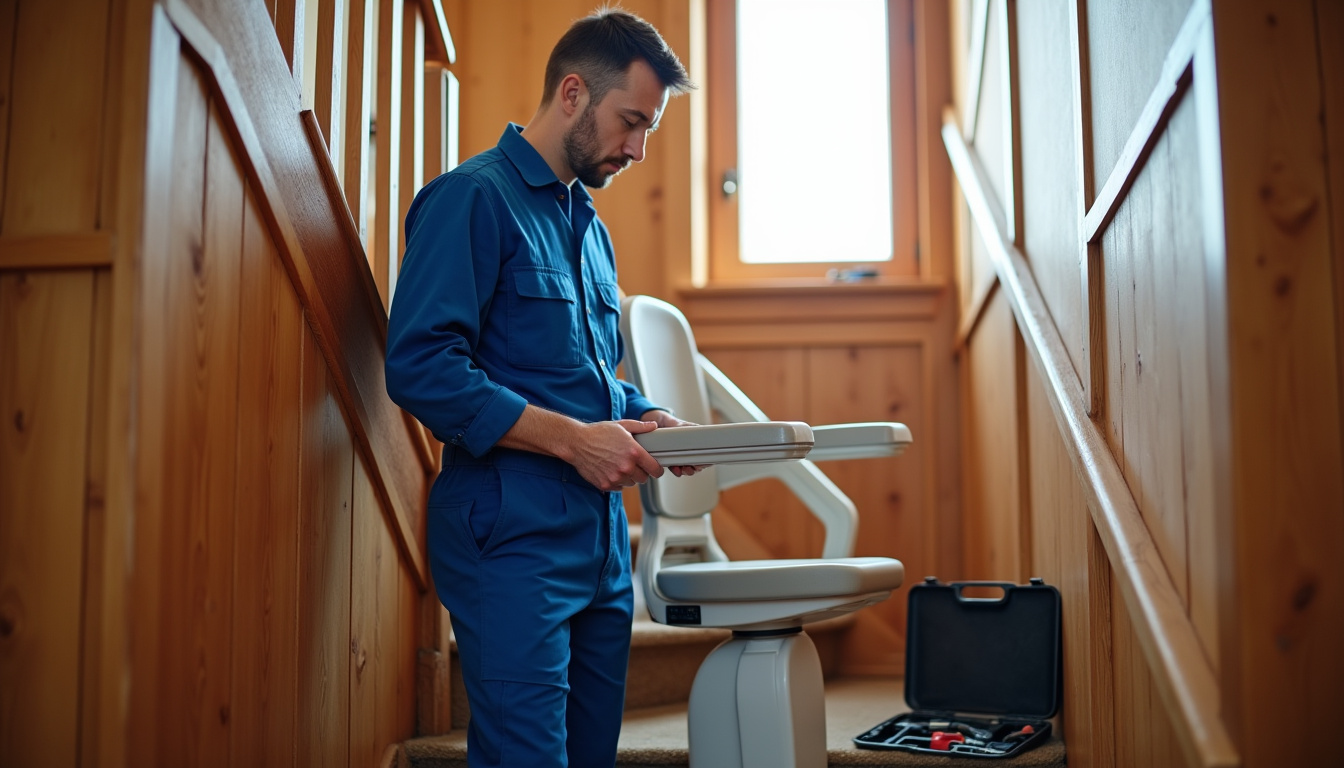 Technicien en train de vérifier le bon fonctionnement d
