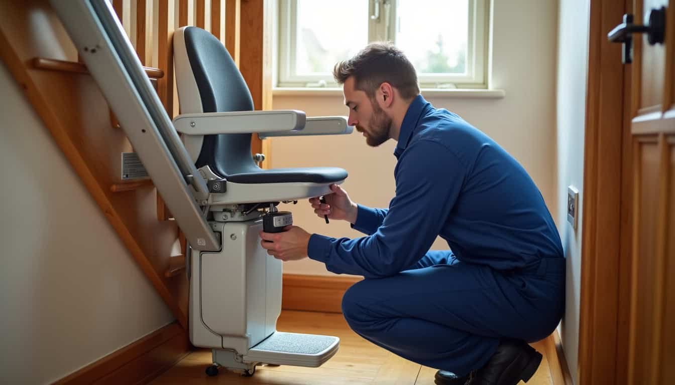 Technicien en train de vérifier le fonctionnement d