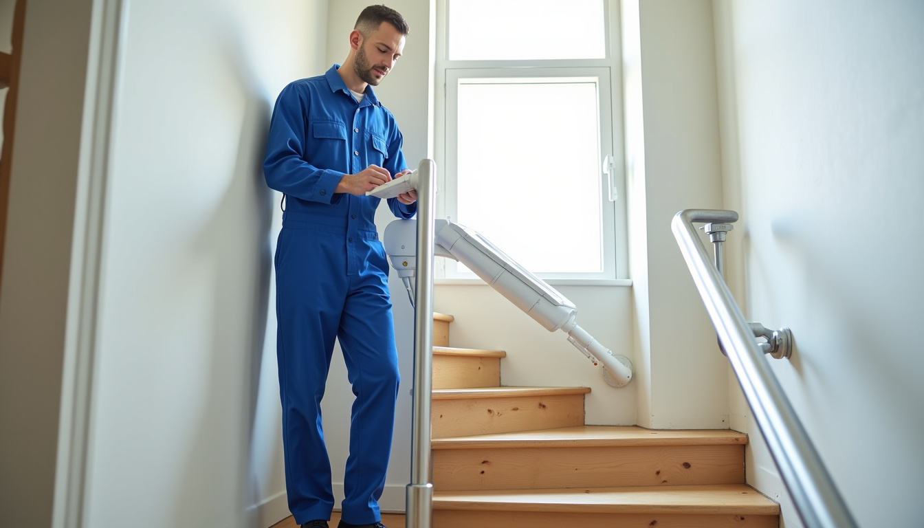 Technicien en train de vérifier le fonctionnement d