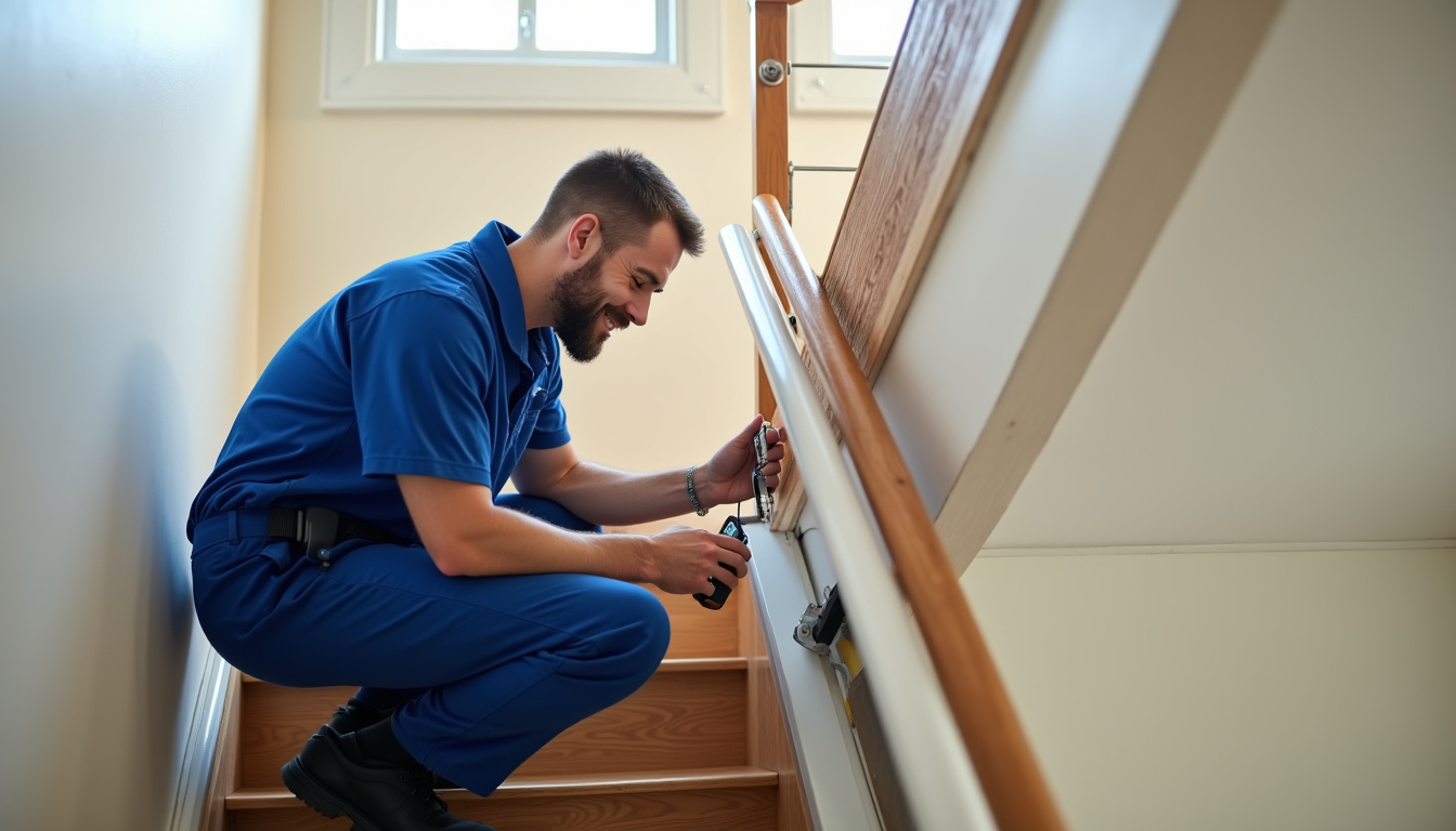 Technicien en train de vérifier le fonctionnement d