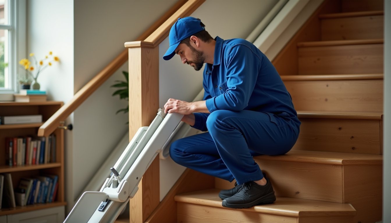 Technicien en train de vérifier le fonctionnement d