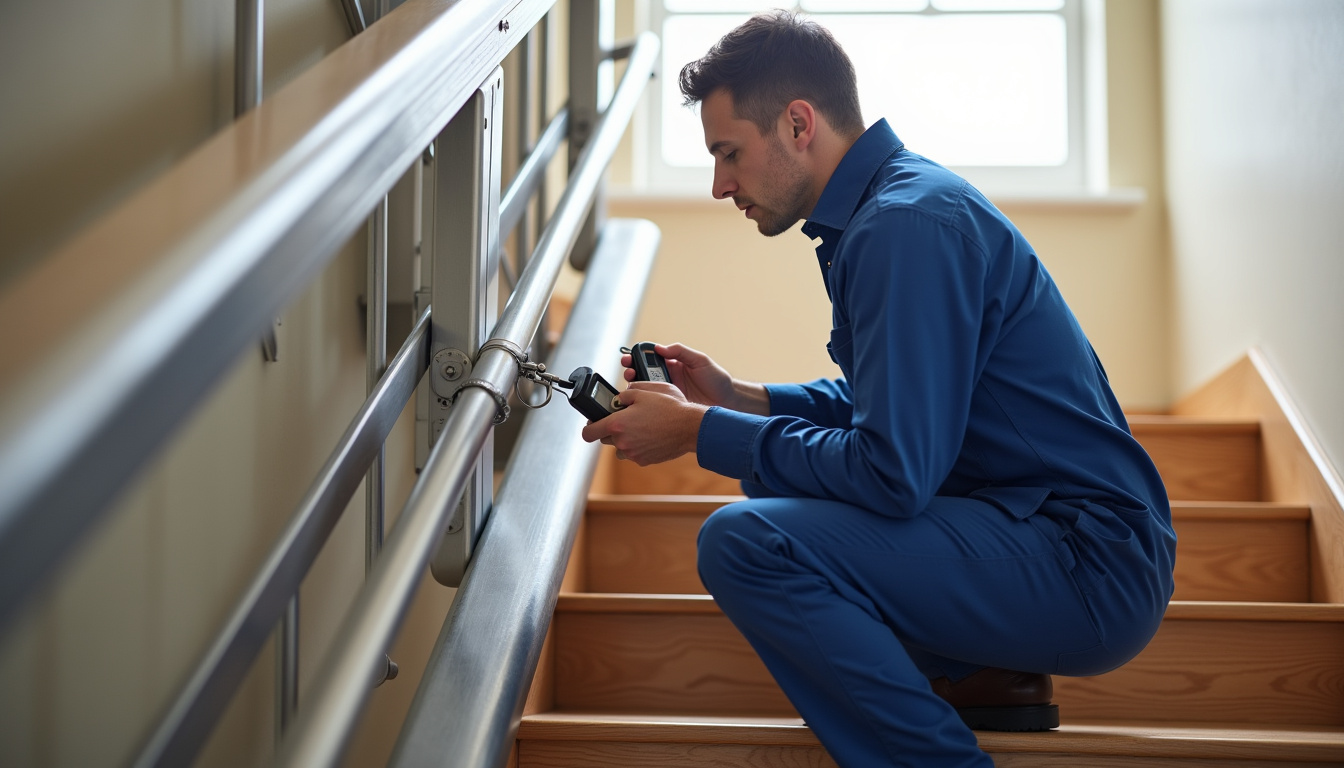 Technicien en train de vérifier le fonctionnement d